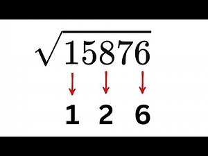Crazy Math Trick to Find Square Root By Hand!