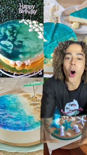 Gelatina inspirada en el mar 🌊 #diy #gelatina | Aldo Adreani