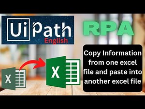 RPA UI path studio copy and paste excel information