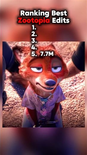 Ranking Best Zootopia Edits 🔥 #shorts #viralshorts