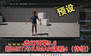 虚幻引擎5.6新METAHUMAN课程4（待续）----预设