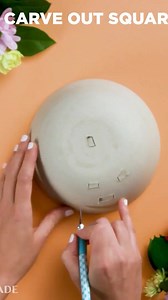 An X-acto knife makes this ceramic colander X-actly right. 👌 | Tastemade Home