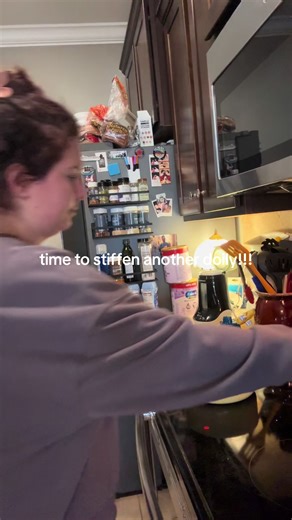 finished another vintage name doily so come with me to stiffen it!!! I used this cornstarch method for my first doily and it worked SUPER well, so let’s run it again 👏🏻 #grandma #vintage #doily #crochet #vintagestyle