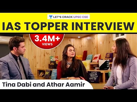 Tina Dabi and Athar Aamir | IAS Topper Interview on Life after cracking UPSC CSE/IAS Exam