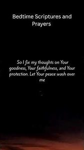 Bedtime Scriptures and Prayers#BedtimeScriptures #NightPrayer #PrayerBeforeSleep
