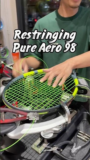 Stringing the new 2026 Babolat Pure Aero 98