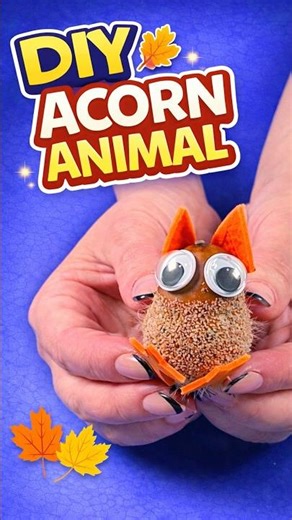 DIY Oak Acorn Owl Craft 🌰 | Easy Nature Craft for Kids #diy #craft #craftyfun #kids