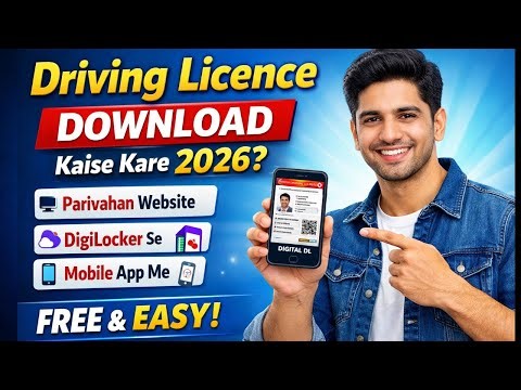 Driving Licence Download Kaise Kare 2026 | DL Online PDF Download Parivahan