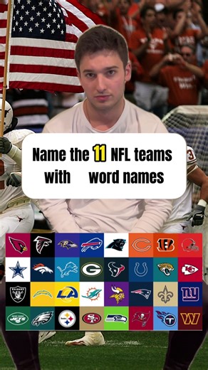 Can You Name All 11 NFL Teams? 🏈✨ Test Your Trivia Skills! #NFLTrivia #SportsChallenge #fyp #football #trending #trivia #tiktok #nfl #sports
