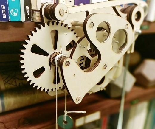 Galileo Wooden Escapement Mechanism