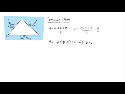 Aire d'un triangle - Formule de Héron