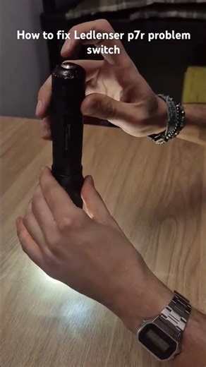 How to fix LedLenser P7r power switch after long troubleshooting