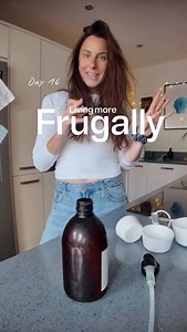 Day 16 of living more frugally 🤍 Today’s swap: homemade dish soap 🫧 Not to be extreme just to be a little more intentional with what I already have. This takes 2 minutes, costs pennies per bottle, and actually works on greasy pans. DIY Dish Soap Recipe: • 1 cup liquid Castile soap • 1 tbsp washing soda • 2 cups warm water Whisk, pour into a bottle, and shake gently before each use ✨ Small changes. Real savings. Slower, simpler living. #frugalliving #lowwasteswap #fromscratchhome #simplelivingt