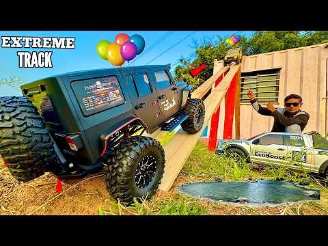 RC Dark Beast Vs Monster Offroaders Worlds Biggest Ramp Challenge - Chatpat toy tv