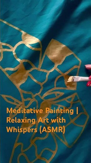 Painting in Gold | Calming Whispers ASMR (Margan Art)