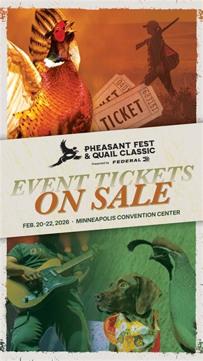 National Pheasant Fest & Quail Classic 2026 returns to Minneapolis! Join us February 20-22 at the Minneapolis Convention Center. Coming attractions for 2026 include a Bird Dog Parade, Public Lands Pavilion, Path to the Uplands Stage, Habitat Stage, Bird Dog Stage, and more than 400 unique vendors featuring outfitters, gear, dogs, food, and so much more. Get your tickets now! https://bit.ly/3J9MY2A #pheasantsforever #thehabitatorganization | Pheasants Forever