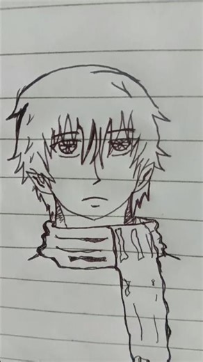 Anime guy drawing. #anime #drawing