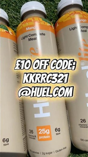 Unbox the NEW Huel Lite RTD Mango 🥭 & £10 Iff Code; KKRRC321 @huel.com #unboxing