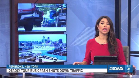 Rollover crash involving tour bus on the New York Thruway leaves multiple dead, others injured