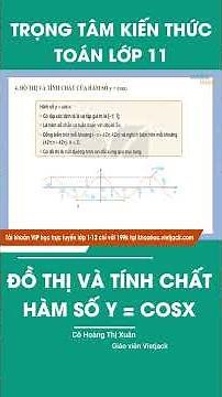 Graph and properties of the function y = cosx (EASY TO REMEMBER)
