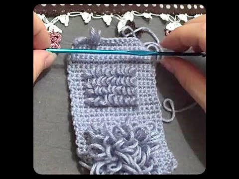 Loop stitch ou point boucle - tuto en français (1/2)