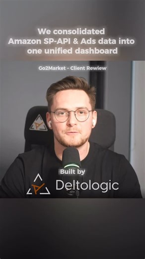 Deltologic | Software Agency For Marketplaces on Instagram: "How We Built a Custom Amazon Reporting Platform for Go2Market Tomasz Jankowski, CEO of Go2Market, explains why his Amazon agency needed custom reporting software and how we built a solution tailored to managing multiple Amazon client accounts in one place. In this testimonial, Tomasz shares the limitations of existing tools, what made Deltologic stand out, and how structured roadmap planning and strong project management helped deliver