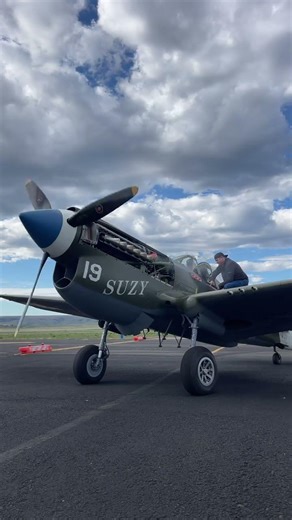Taildragger Tuesday P-40 or Suzy as this one is known. Video: @hangar.180