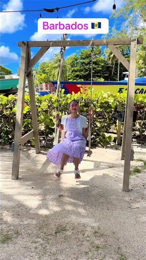 Swinging in Barbados 🇧🇧 #travellife #holiday #barbados #couplevlogs #viral #caribbean #barbados #usa