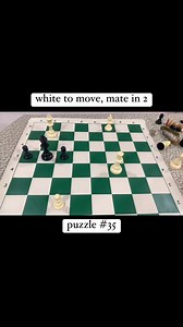 puzzle number 35, white to move mate in 2 #chess #chesspuzzle #ChessChallenge | Chess is Stress