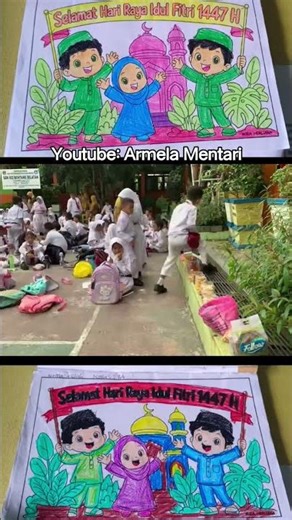 Halalbihalal kelas 1A di hari pertama masuk sekolah #armelamentari #masuksekolah #halalbihalal