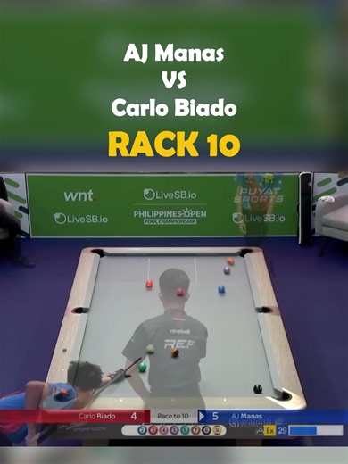 AJ Manas vs Carlo Biado Highlights at 2025 Pool Championship