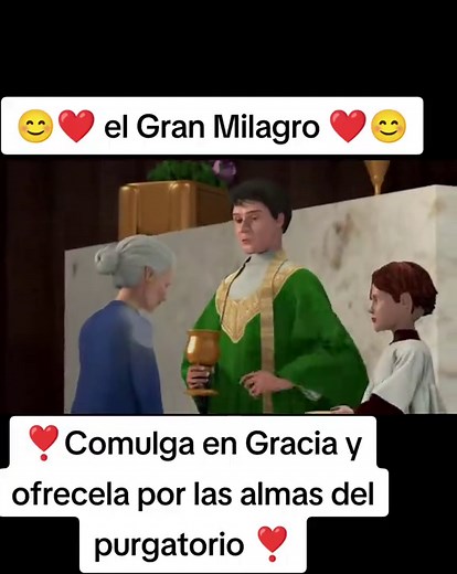 Eucaristía: el gran milagro de comunión por las almas del purgatorio