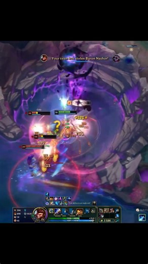 WUKONG PENTA BARON STEAL - League of Legends #shorts