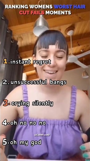 Ranking womens worst haircut fail moments 💇🏼‍♀️ #barbershop #fails #viral #funny #haircut