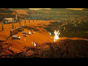 無限に湧く植物と虫のエイリアンの攻撃から防衛&反撃に出る基地建設RTSゲーム【Calyx】