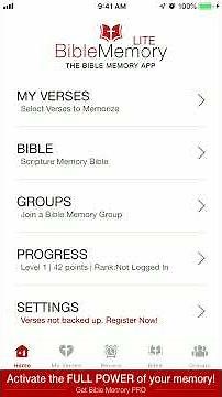 The Bible Memory App: Memorizing Verses by Topic