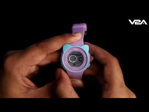 V2A Tutorial Time Setting Video for Watch Model No DK2206 Digital Sports Watch for Kids