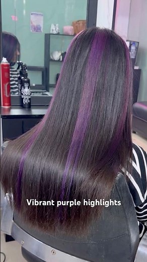 Purple Highlights Perfect Shine