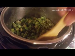 Instant Pot Okra recipe Middle Eastern Indian Healthy Food ideas