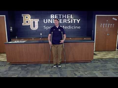 Walking with Crutches Four Point Gait Method Skills Video
