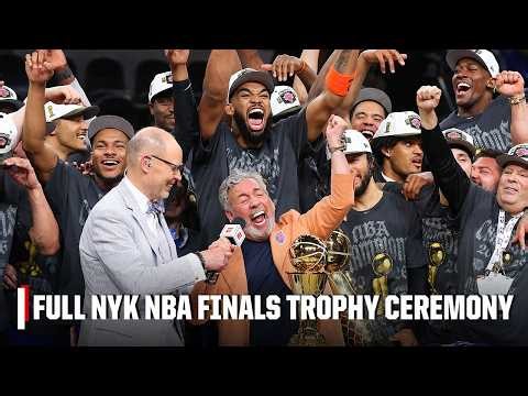 New York Knicks win 2026 NBA Finals FULL Trophy Ceremony 🏆 | NBA on ESPN