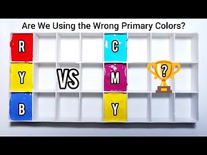 Are We Using the Wrong Primary Colors? RYB vs CMY | Satisfying Paint Mixing