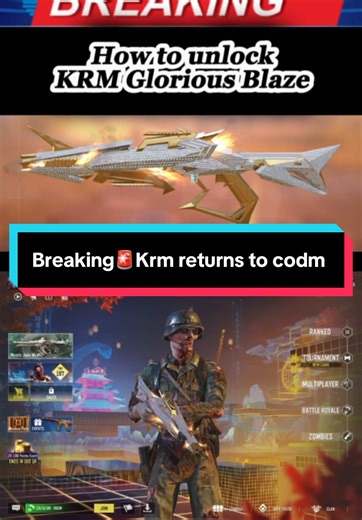 Unlock KRM Glorious Blaze in Call of Duty Mobile Season 2