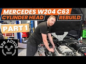 MERCEDES W204 C63, SIMPLE MISFIRE TURNS INTO SERIOUS PROBLEM. COMMON M156 FAULT! PART 1