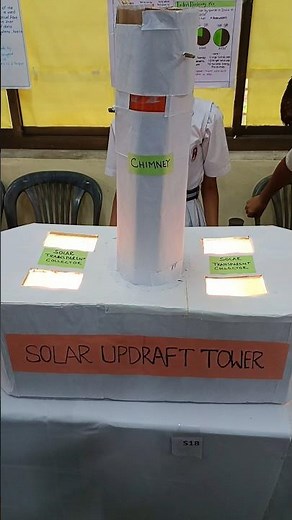 solar updraft tower | science project idea for kids | solar updraft project for kids