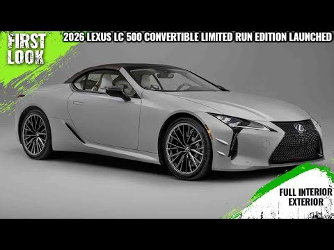 2026 Lexus LC 500 Convertible Special Edition Launched With New Colour - Full Interior Exterior