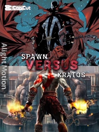 spawn vs kratos #god of war #gow # image comic #marvel #spawn #kratos #vs #vseditz #editz