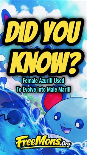 Female Azurill Evolved into a Male: Did You Know? #pokemon #nintendoswitch #pokemongo