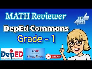 Deped Commons Grade 1 MATH | Online Learning Module | Quiz | Reviewer