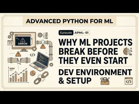 APML 01 - Why ML Projects Break Before They Even Start | Dev Environment & Setup | Python for AI- ML